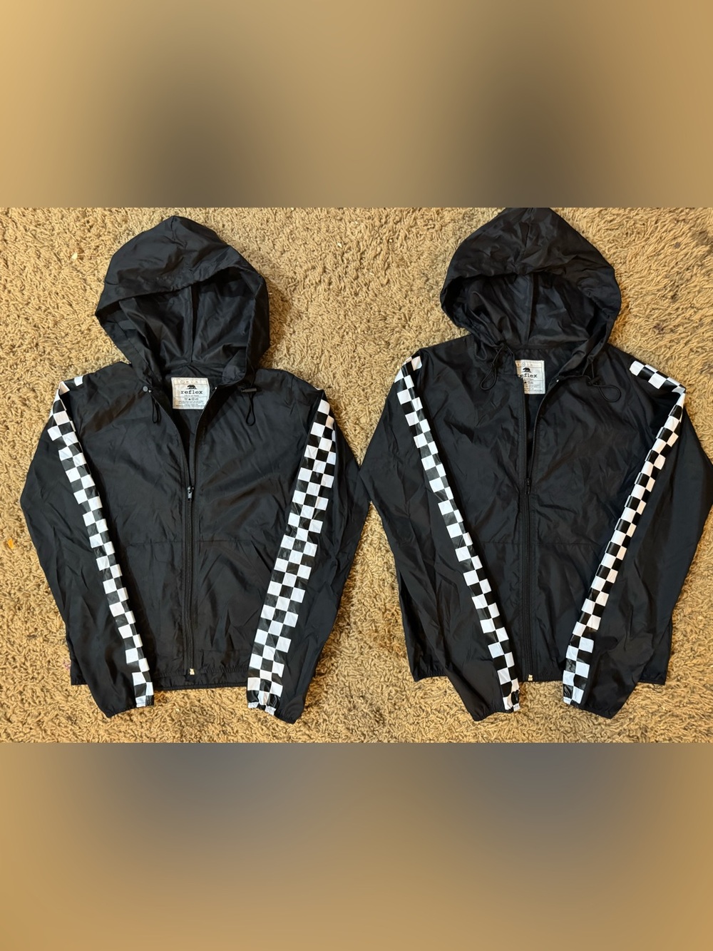 Women’s Reflex windbreaker jacket with checkers